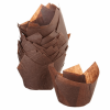 Chocolate Tulip Parchment Muffin Moulds - Dash Packaging